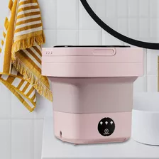 Mini Lavadora Plegable De 6,5 L, 3 Modelos Para Color Rosa