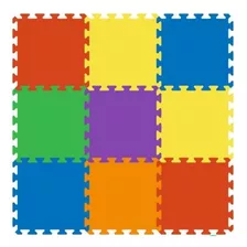 Pisos De Goma Microporoso Para Bebés Multicolor 30 X 30