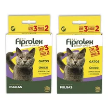 Fiprolex Gatos Kit Antipulgas Leve 6 Pague 4 +3 Até 10kg Cão