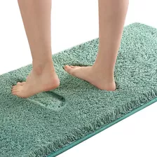 Alfombra De Bano Copetuda, Antideslizante, De 47 X 17 Pulgad