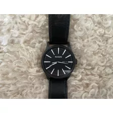 Reloj Nixon Importado - The Sentry Leather Negro