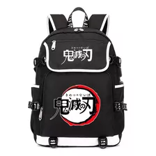 Mochila De Anime Demon Slayer Kamado Nezuko Usb, Mochila Esc