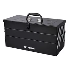 Caja Herramientas Articulada Negra 5 Compartimentos 46 Cm Color Negro