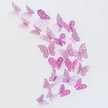 Pinkblume - Juego De 36 Pegatinas Con Diseño De Mariposa En 