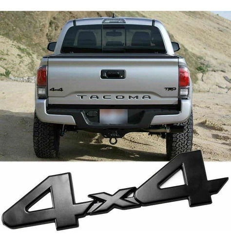 Emblema Letras Tacoma - V6 - 4x4 Negro + Regalo 2006 -2022  Foto 5