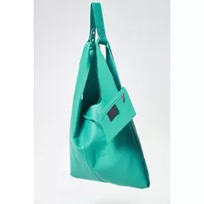 Bolsa Feminina De Couro Italiana Verde Sofia Importada