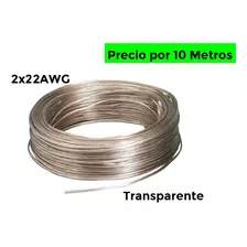 Cable De Corneta 2x22 22awg Transparente