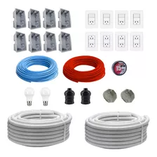 Kit De Electricidad Domiciliaria Cables Y Accesorios