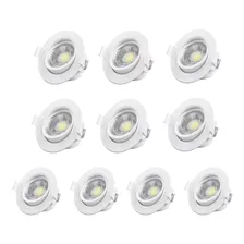 Pack X 10 Downlight Embutir Led 5w Direccionable - Unilux