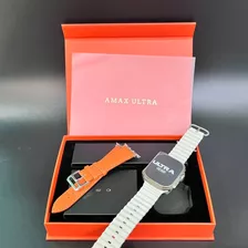  Relógio Inteligente 2 Pulseira Amax Ultra New 2023 49mm Nfc