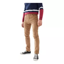 Pantalón Hombre Corderoy Taverniti Tiro Medio Corte Regular