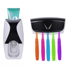 Dispensador Automatico De Pasta Dental + Porta Cepillos