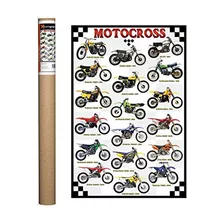 Póster De Motocross, 36 X 24 Pulgadas