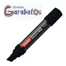 Marcador Permanente Jumbo Biselado Negro Luxor #810