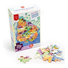 Puzzle Didáctico Infantil Conociendo Uruguay Niño Garageimpo Color Azul