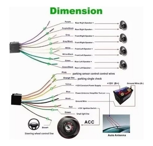 Auto Estreo 2 Din Espejo Link/control Volante Cmara 12leds Foto 10