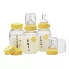 Medela Biberones Con Tetinas De Flujo Lento- 5oz/150ml Color Transparentes