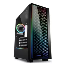 Gabinete Gamer Sharkoon Rgb Lit 200 2x Fan Vidrio Frente Led