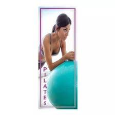 Adesivo Decorativo De Porta Pilates Academia Mod4 (cod.ap4)