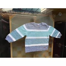 Sweater Cheeky Gris Verde Y Crudo 12 - 18 Meses