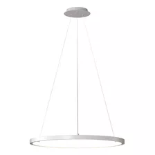 Lustre Pendente Luminária Orluce Aro Arco Branco Led 40cm