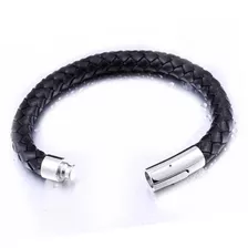 Pulseira Couro Masculina Vintage Rock Tribal Bracelete Luxo