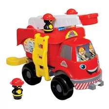 Brinquedo Caminhão Bombeiro Grande Sem Som - Mercotoys
