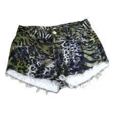 Short Animal.print Jean Nuevo Talla 36 