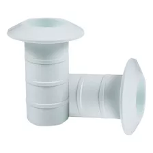 Chumbador Para Escada Piscina Abs Branco 38mm 1 1/2 Par