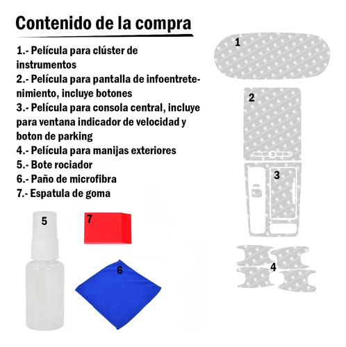 Protector Interior Para Mg Rx5 Ppf Consola Pantalla Cluster Foto 6