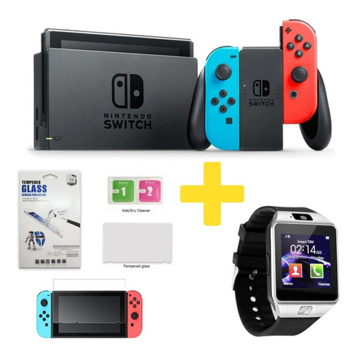 Nintendo Switch 32gb + Vidrio Nuevo Y Sellado Easybuy 