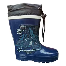 Bota De Agua Niño Juvenil Forrado (talla 28 Al 35)