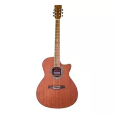 Guitarra Electro Acustica Danwood Cuerdas Metal Acabado Mate Color Natural Mate