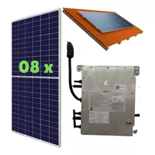 Kit Solar 500 Kwh Micro Inversor Deye 2000w C/ 8 Módulos