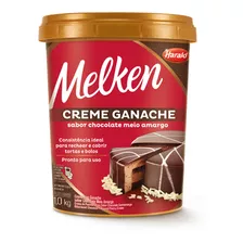 Creme Ganache Melken Harald Chocolate Meio Amargo 1kg