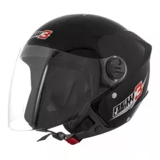 Capacete Moto Pro Tork Aberto New Liberty 3 Preto Brilho 56 Desenho Solid