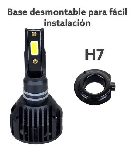 Kit Focos Led H7 Vw Vento 2016-2021 Bajas Mas Bases 11000lm Foto 3