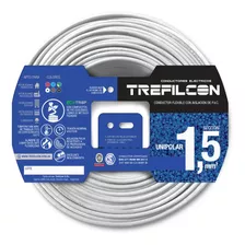 Cable Unipolar 1.5mm Normalizado Trefilcon Rollo X 25mts Color De La Cubierta Blanco