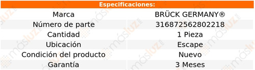 1- rbol De Levas Escape Xterra 2.4l 4 Cil 1999/2004 Bruck Foto 2