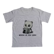 Camiseta Infantil Reserva Mini Panda Gamer Retrô