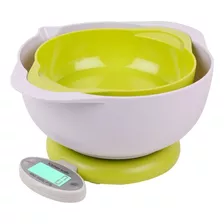 Balanza De Cocina Digital Plegable Hasta 5kg Con Dos Bowls ®