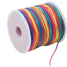 Pulsera De Color Arcoíris De 0,8mm, Cordón Trenzado D...