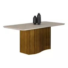 Mesa Para Sala De Jantar Siena 180cm Freijó/off White Gjwt