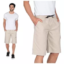 Bermuda Masculina Cargo Elastico Cintura Envio 24h