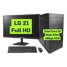 Computador Completo I5, Ssd 480gb, 16gb, Monitor 22 