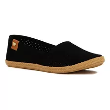 Moleca Zapatilla Casual De Dama Calada C/elástico - Negro