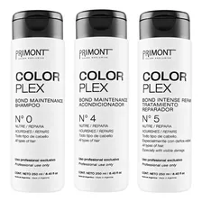 Kit Primont Color Plex 250ml Shampoo Acondicionador Mascara