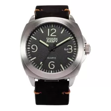 Reloj Shark Army Lumin Seal - Acuatico Acero Cuero Colores