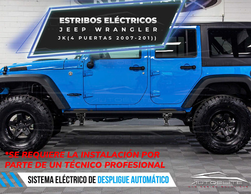Estribos Electricos Jeep Wrangler Rubicon Jk 4 Puertas 07-17 Foto 5