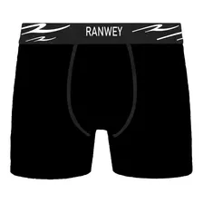 Calzoncillo Boxer Negro Liso Ranwey Bx030